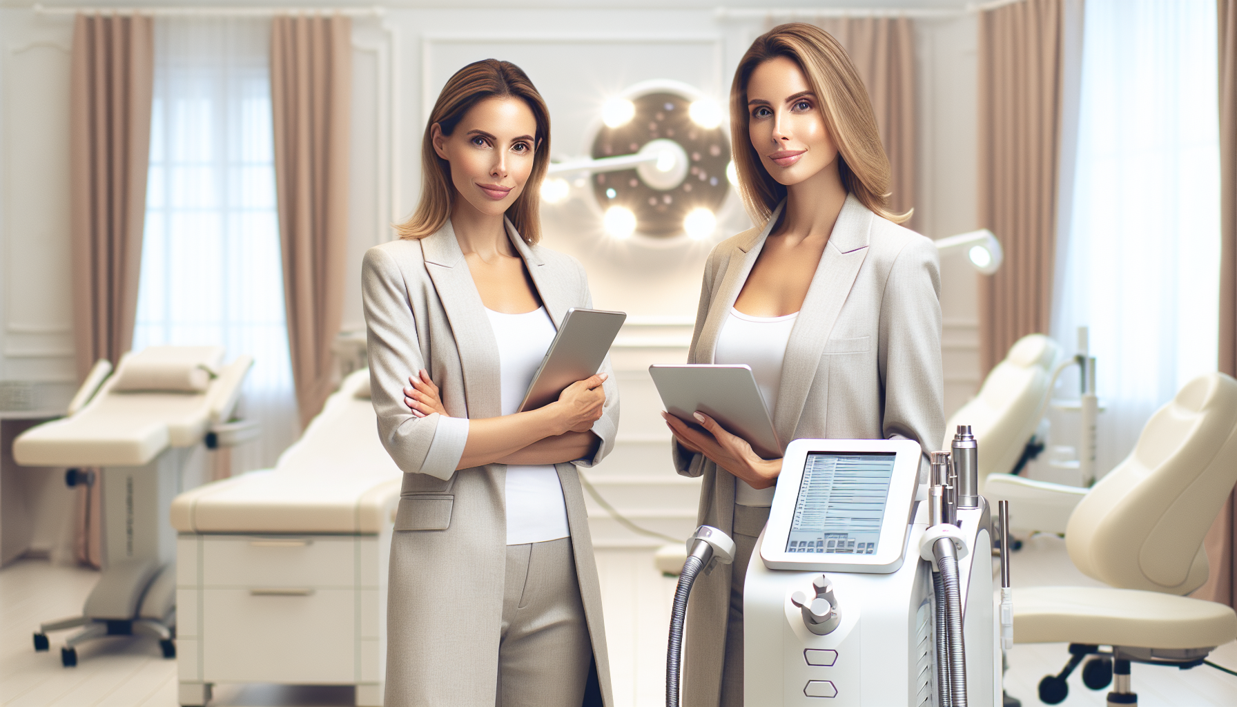 Dona de clínica de estética em São Paulo confiante após seguir o passo a passo para abrir seu CNPJ com todas as licenças da COVISA.