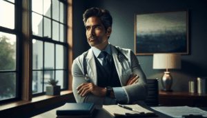 Médico autônomo analisando as vantagens estratégicas do PJ (CNPJ) em comparação com os riscos fiscais do CPF.