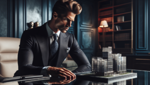 Cirurgião plástico em escritório de alto padrão analisando estratégias de blindagem patrimonial e redução de impostos.