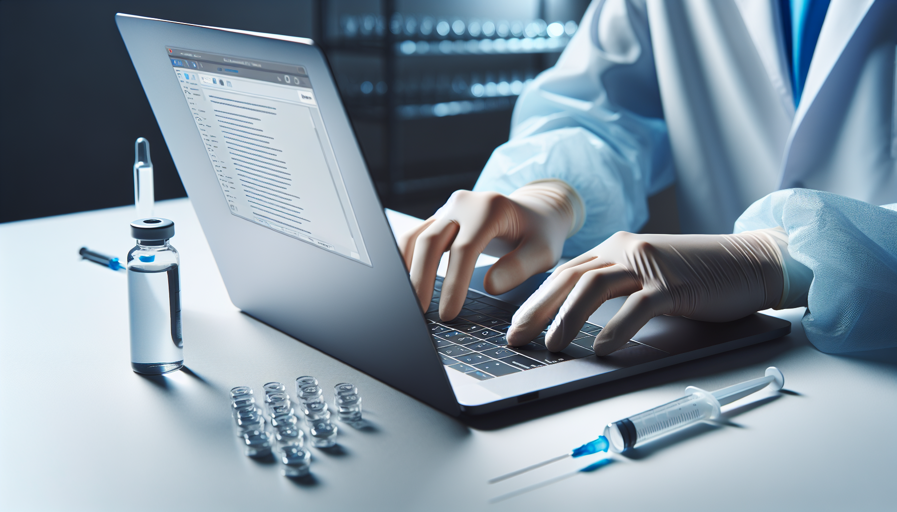 Biomédico esteta emitindo nota fiscal eletrônica de serviços de harmonização facial corretamente.